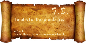 Theobald Dezdemóna névjegykártya